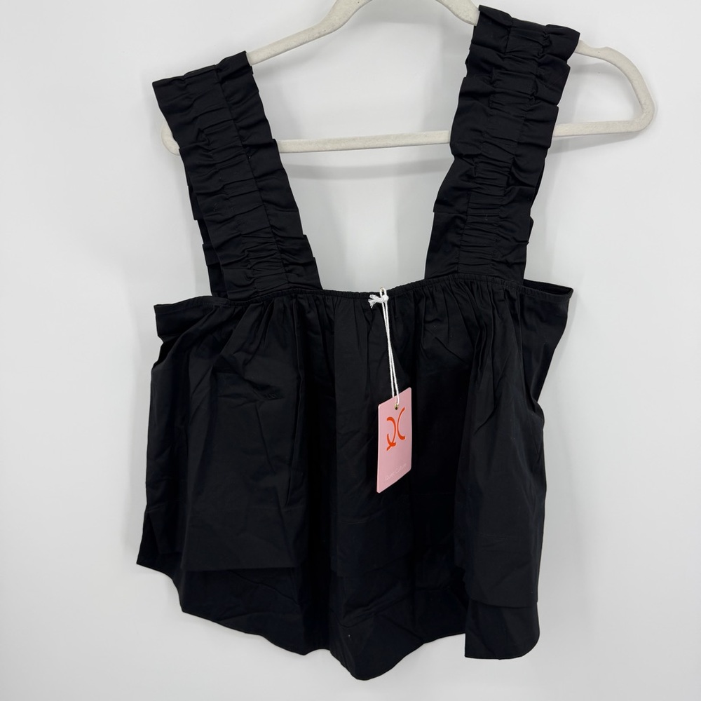 quiet culture take pause tank top midnight black‎ sz S